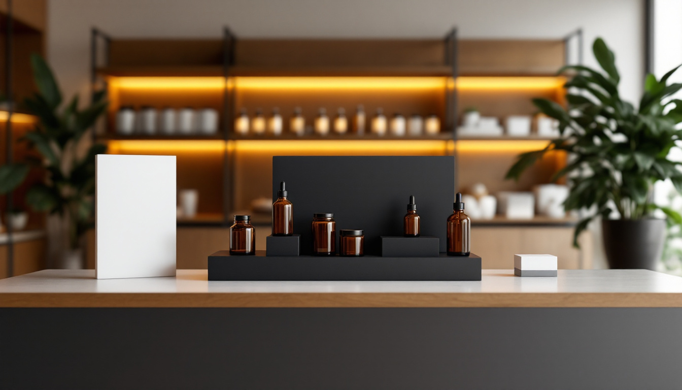 Activation display counter set up with unbranded product